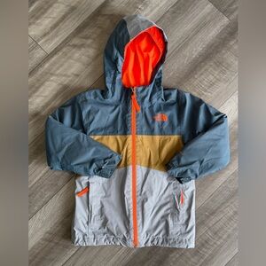 The North Face Boys Triclimate 3in1 Jacket XS Color Block Fleece Ski Snowboard
